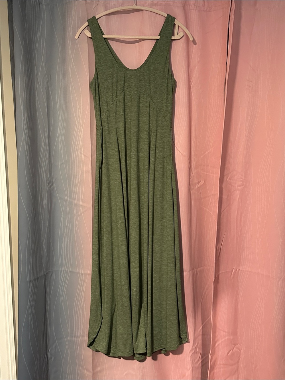 Halara Sleeveless Olive Green Maxi Dress - Women